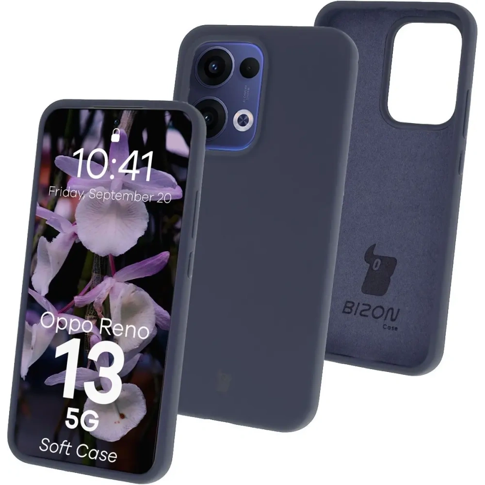 Hurtownia GSM - Silikonowe etui Bizon Soft Case do Oppo Reno13 ciemnoniebieskie - BIZ9574 - {ean13} - Hurt