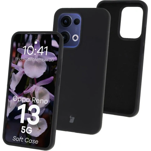Silikonowe etui Bizon Soft Case do Oppo Reno13 czarne