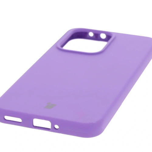 Silikonowe etui Bizon Soft Case do Oppo Reno13 fioletowe