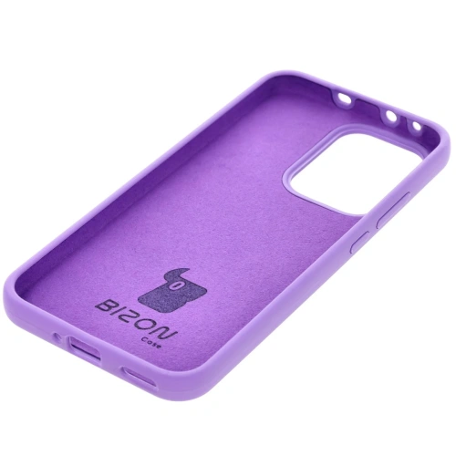 Silikonowe etui Bizon Soft Case do Oppo Reno13 fioletowe