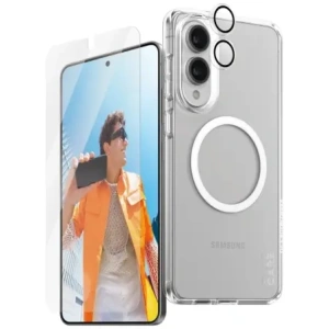 Hurtownia GSM - Zestaw ochronny 3w1 etui + szkło prywatyzujące na ekran + szkło na aparat CARE by PanzerGlass Flagship do Samsung Samsung Galaxy S25 Edge - PZG1035 - {ean13} - Hurt