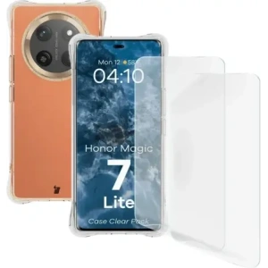 Hurtownia GSM - Bizon Case Clear Pack flexibilní pouzdro + 2x ochranná fólie na displej Honor Magic7 Lite - BIZ9581 - {ean13} - Hurt
