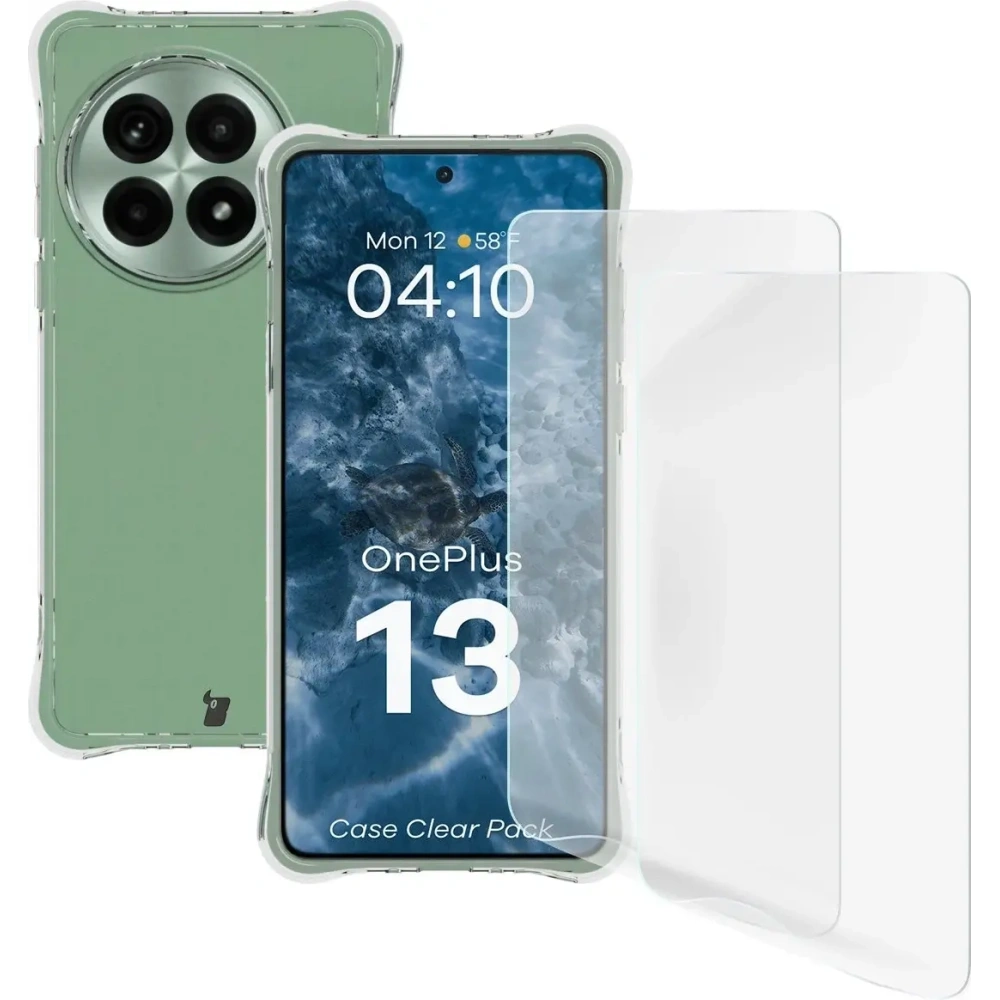 Wholesale Bizon Case Clear Pack flexible case + 2x screen film OnePlus 13 - BIZ9582 - {ean13} - Hurt