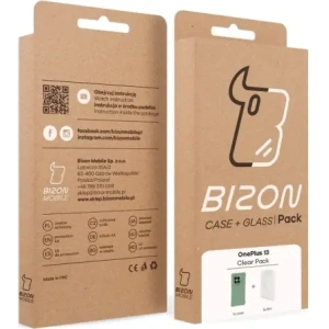 Hurtownia GSM - Bizon Case Clear Pack flexibles Etui + 2x Displayschutzfolie OnePlus 13 - BIZ9582 - {ean13} - Hurt