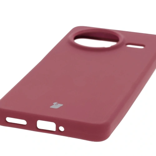 Silikonowe etui Bizon Soft Case do Xiaomi POCO F7 Pro ciemnofioletowe