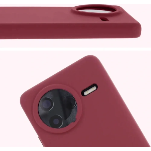 Silikonowe etui Bizon Soft Case do Xiaomi POCO F7 Pro ciemnofioletowe