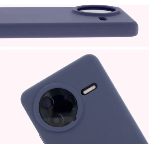 Silikonowe etui Bizon Soft Case do Xiaomi POCO F7 Pro ciemnoniebieskie