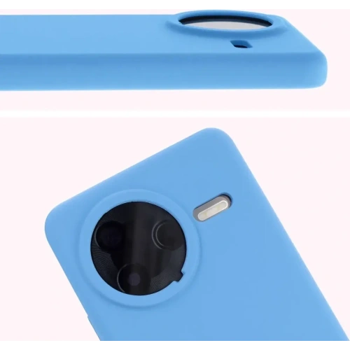 Silikonowe etui Bizon Soft Case do Xiaomi POCO F7 Pro niebieskie