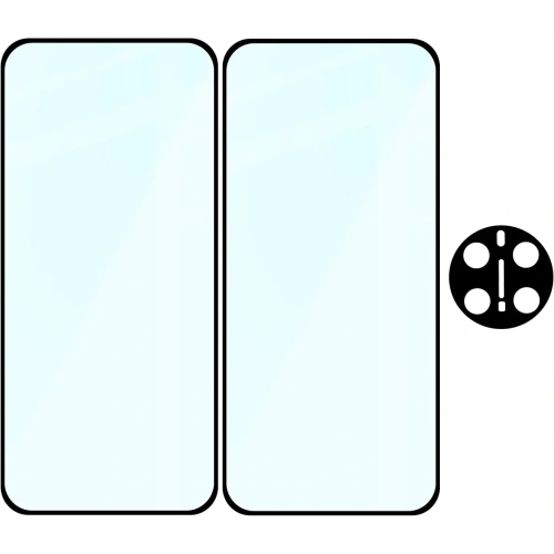 2x szkło na ekran + 1x na aparat Bizon Edge 3D Pack do Honor Magic7 Pro