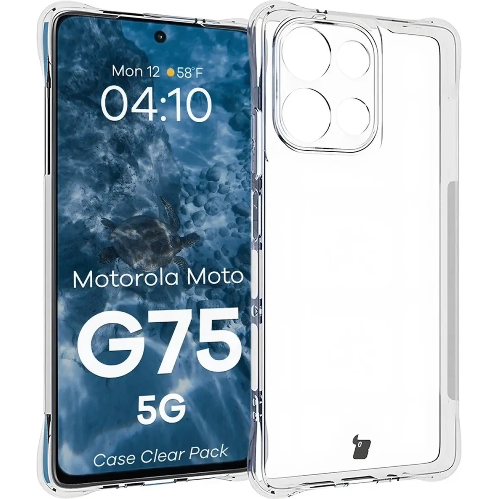 Hurtownia GSM - Etui + 2x folia na ekran Bizon Case Clear Pack do Motorola Moto G75 5G - BIZ9588 - {ean13} - Hurt