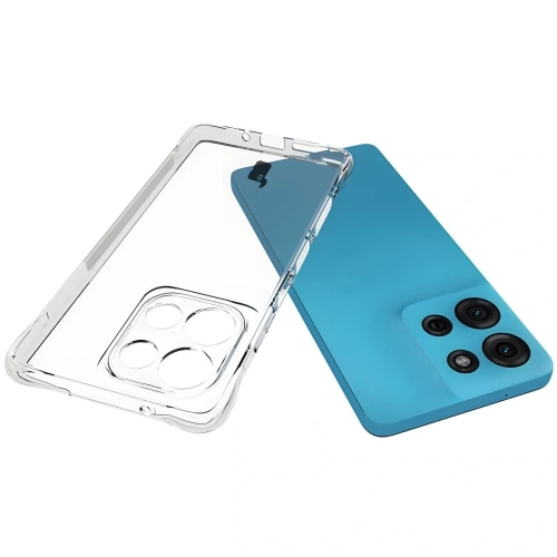 Etui + 2x folia na ekran Bizon Case Clear Pack do Motorola Moto G75 5G