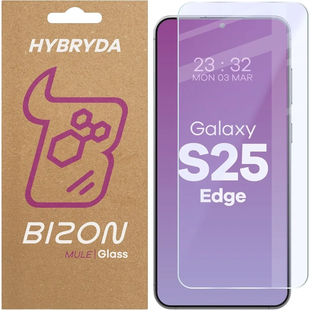 Hurtownia GSM - Elastyczne szkło hybrydowe Bizon Glass Mule do Samsung Galaxy S25 Edge - BIZ9589 - {ean13} - Hurt