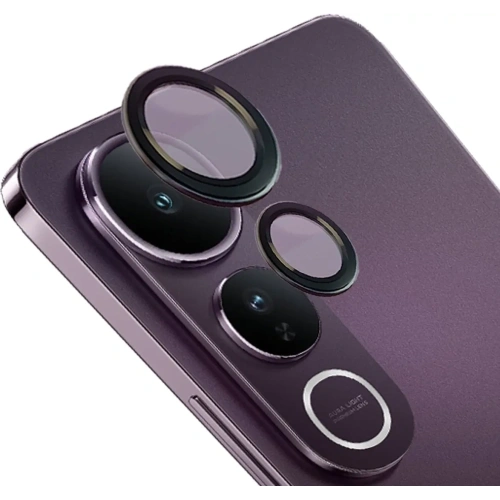 Szkło na aparat Bizon Glass Snap Lens do Vivo V50 Lite 4G / 5G czarna ramka