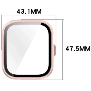Hurtownia GSM - Etui ze szkłem do zegarka Bizon Case+Glass Watch do Huawei Watch Fit 4 Pro satynowo różowe - BIZ9591 - {ean13} - Hurt