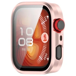 Hurtownia GSM - Bizon Case+Glass Hodinky Huawei Watch Fit 4 Pro saténově růžové - BIZ9591 - {ean13} - Hurt