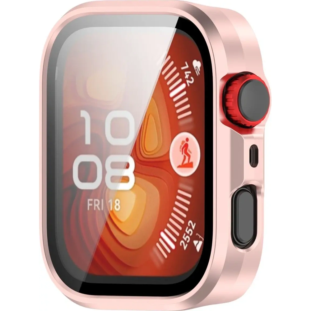 Hurtownia GSM - Bizon Case+Glass Hodinky Huawei Watch Fit 4 Pro saténově růžové - BIZ9591 - {ean13} - Hurt