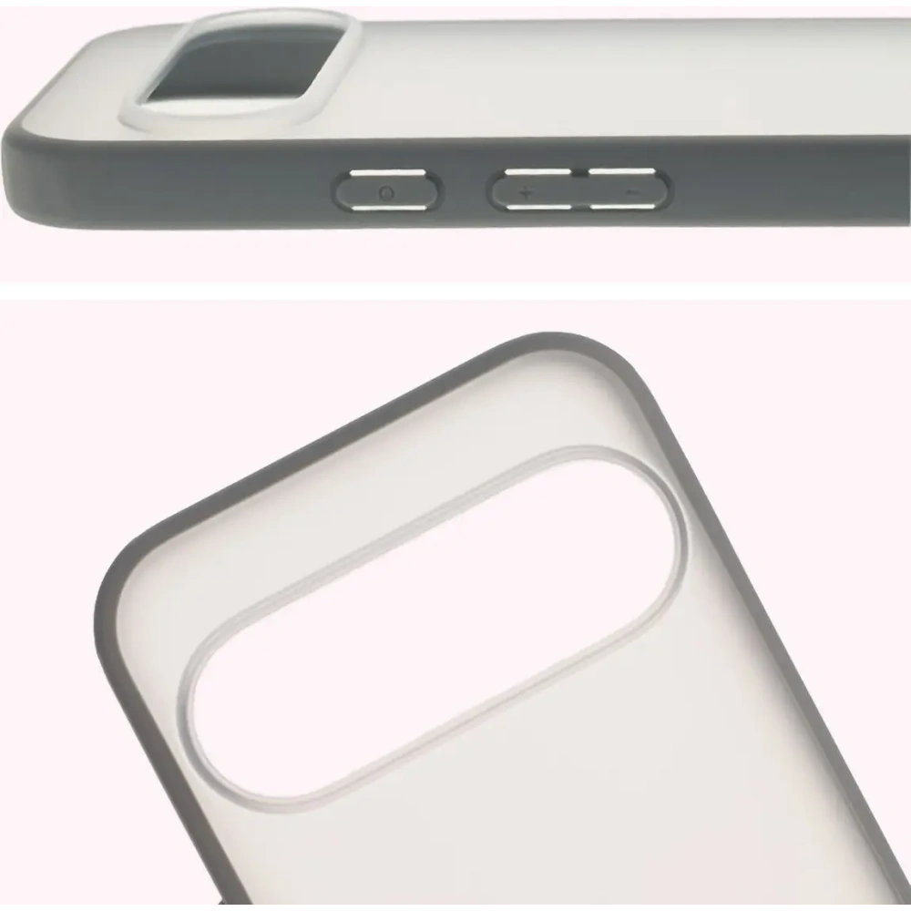 Hurtownia GSM - Etui Bizon Case Angelo do Google Pixel 10 / 10 Pro półprzezroczyste z szarą ramką - BIZ9593 - {ean13} - Hurt