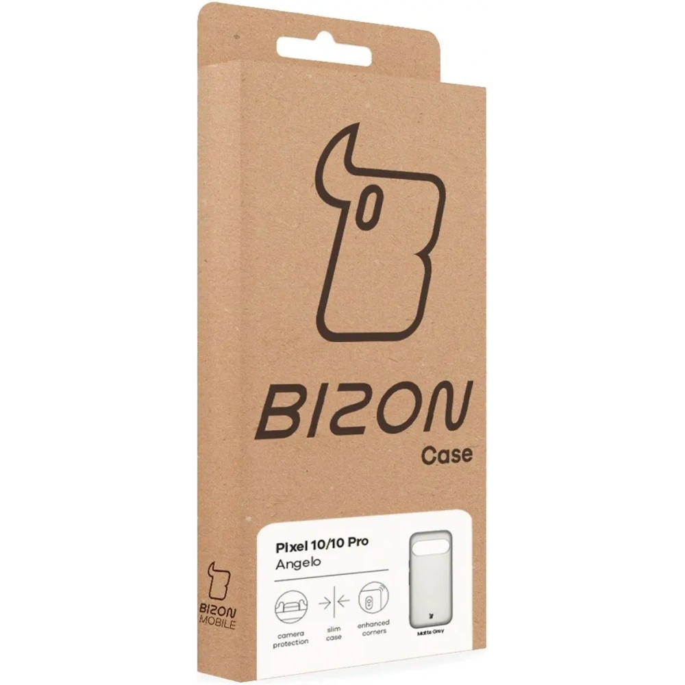Hurtownia GSM - Etui Bizon Case Angelo do Google Pixel 10 / 10 Pro półprzezroczyste z szarą ramką - BIZ9593 - {ean13} - Hurt