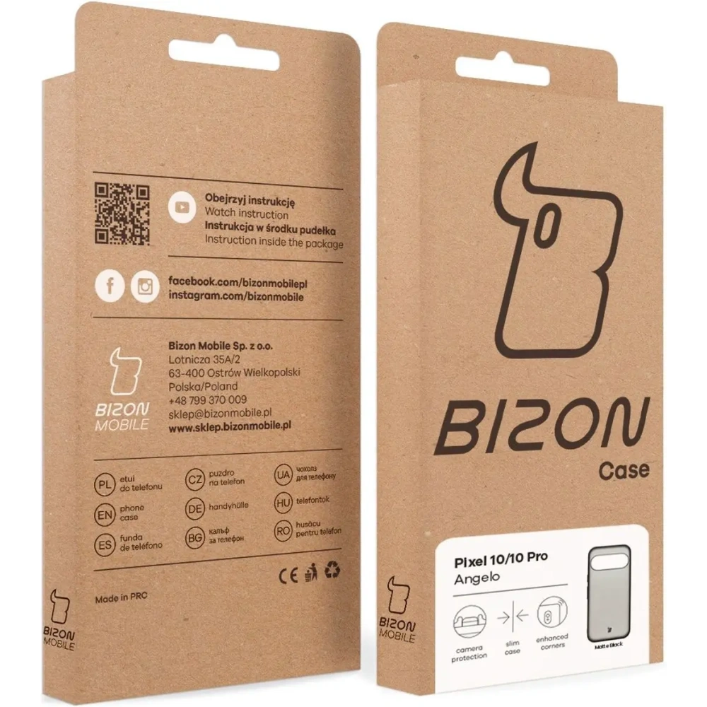 Hurtownia GSM - Etui Bizon Case Angelo do Google Pixel 10 / 10 Pro przydymione z czarną ramką - BIZ9594 - {ean13} - Hurt
