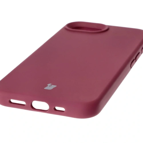 Silikonowe etui Bizon Soft Case do Apple iPhone 16e ciemnofioletowe