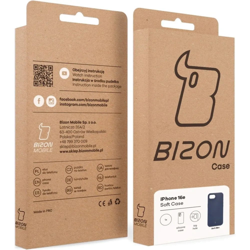 Hurtownia GSM - Bizon Soft Case Apple iPhone 16e tmavě modrý - BIZ9596 - {ean13} - Hurt