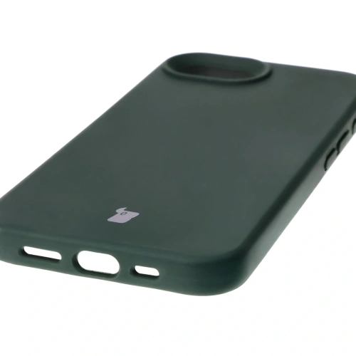 Silikonowe etui Bizon Soft Case do Apple iPhone 16e ciemnozielone