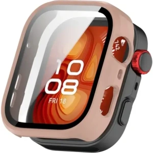 Hurtownia GSM - Etui ze szkłem do zegarka Bizon Case+Glass Watch do Huawei Watch Fit 4 Pro różowe - BIZ9599 - {ean13} - Hurt
