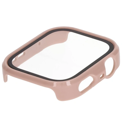 Etui ze szkłem do zegarka Bizon Case+Glass Watch do Huawei Watch Fit 4 Pro różowe