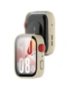 Bizon Case+Skleněný kryt pro hodinky Huawei Watch Fit 4 béžový