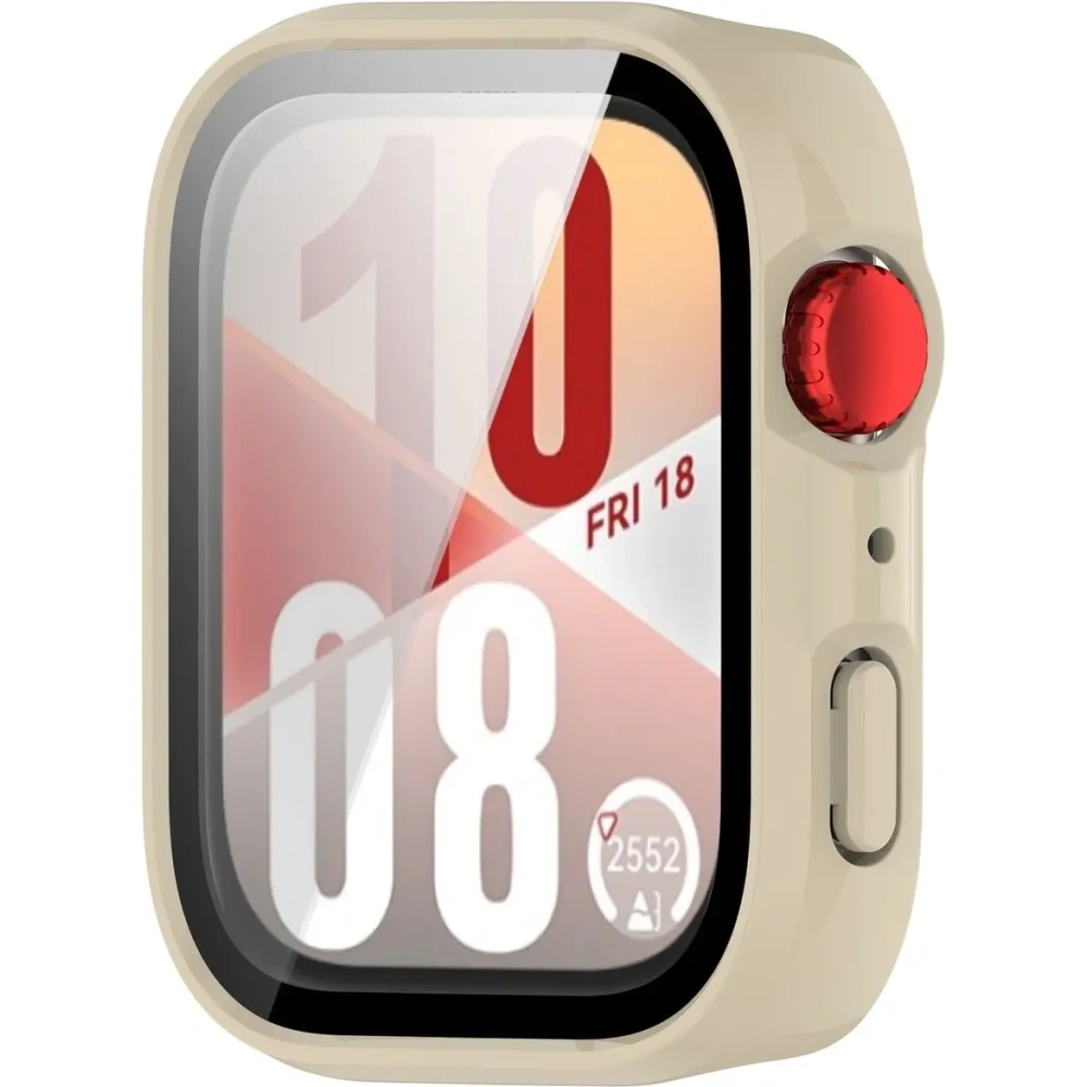 Hurtownia GSM - Bizon Case+Skleněný kryt pro hodinky Huawei Watch Fit 4 béžový - BIZ9600 - {ean13} - Hurt