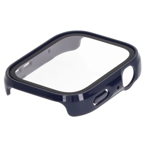 Etui ze szkłem do zegarka Bizon Case+Glass Watch do Huawei Watch Fit 4 niebieskie