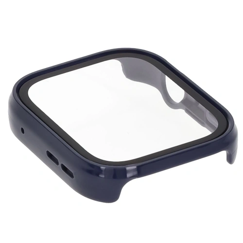 Etui ze szkłem do zegarka Bizon Case+Glass Watch do Huawei Watch Fit 4 niebieskie