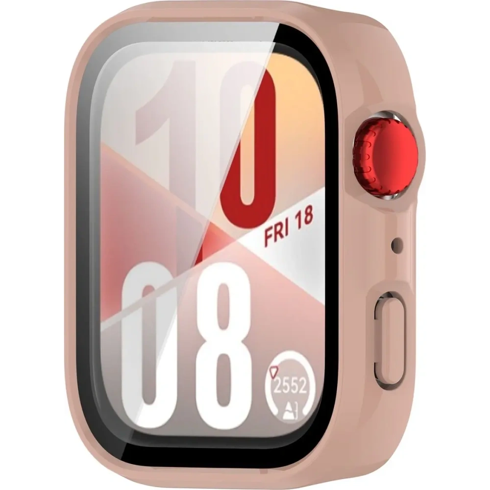 Hurtownia GSM - Bizon Case+Üveg Óra Huawei Watch Fit 4 rózsaszín - BIZ9602 - {ean13} - Hurt