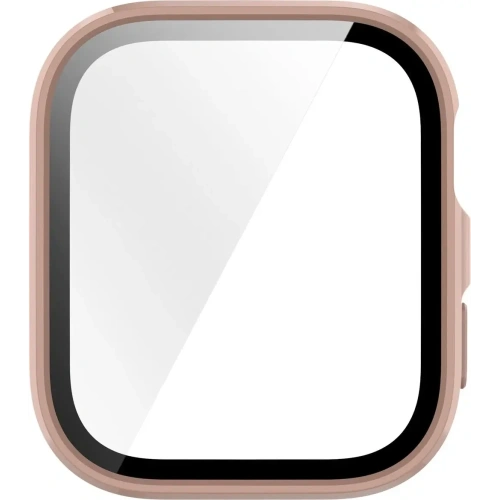 Etui ze szkłem do zegarka Bizon Case+Glass Watch do Huawei Watch Fit 4 różowe