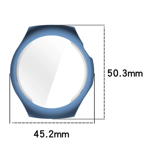 Etui z osłoną ekranu Bizon Case Watch Felipe do Huawei Watch 5 42mm niebieskie