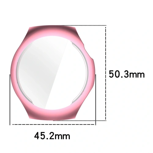 Etui z osłoną ekranu Bizon Case Watch Felipe do Huawei Watch 5 42mm różowe