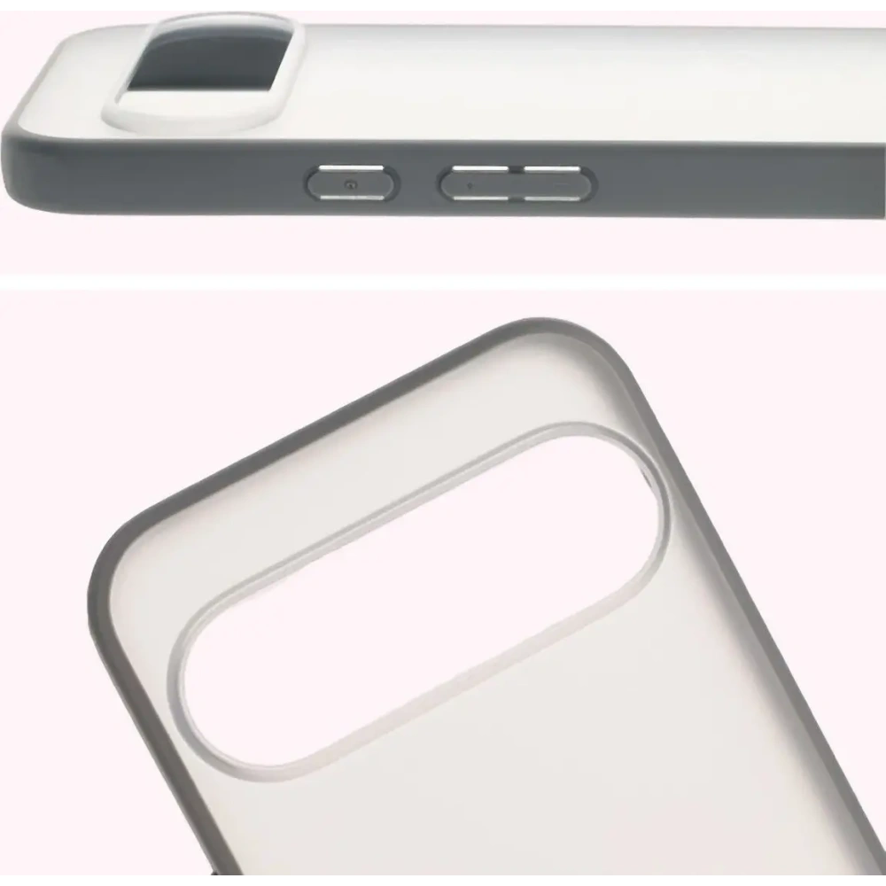 Hurtownia GSM - Etui Bizon Case Angelo do Google Pixel 10 Pro XL półprzezroczyste z szarą ramką - BIZ9610 - {ean13} - Hurt