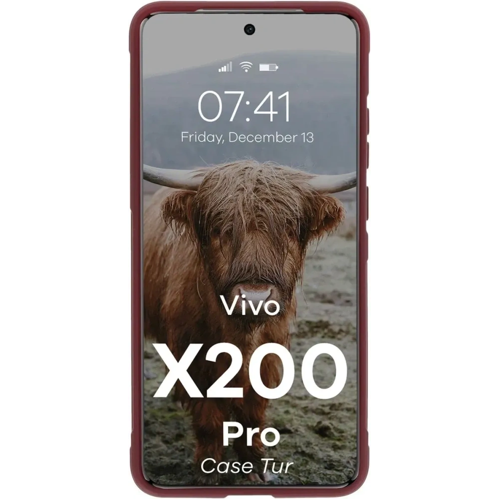 Hurtownia GSM - Bizon Case Tur Vivo X200 Pro burgunderrot - BIZ9612 - {ean13} - Hurt