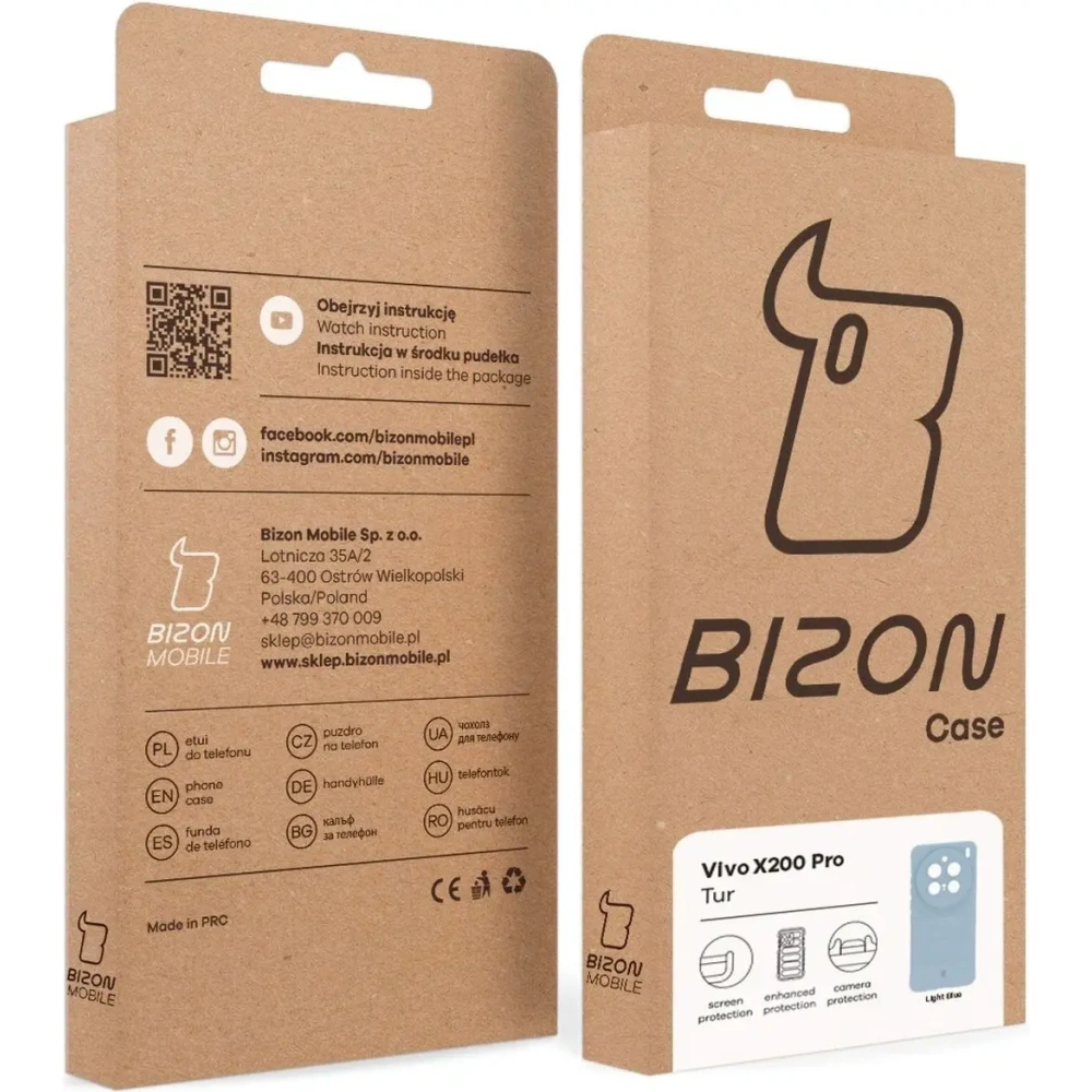 Hurtownia GSM - Pancerne etui Bizon Case Tur do Vivo X200 Pro jasnoniebieskie - BIZ9615 - {ean13} - Hurt