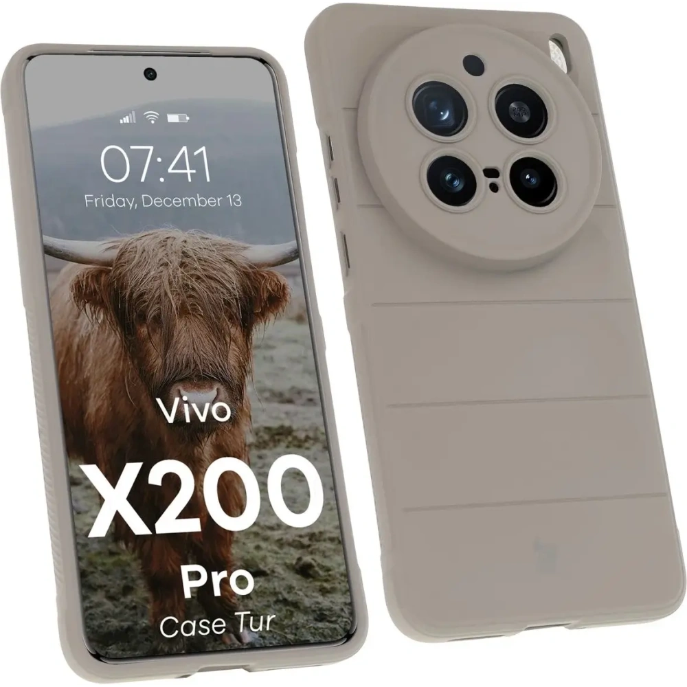 Hurtownia GSM - Pancerne etui Bizon Case Tur do Vivo X200 Pro jasnoszare - BIZ9616 - {ean13} - Hurt