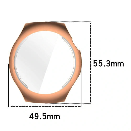 Etui z osłoną ekranu Bizon Case Watch Felipe do Huawei Watch 5 46mm różowozłote