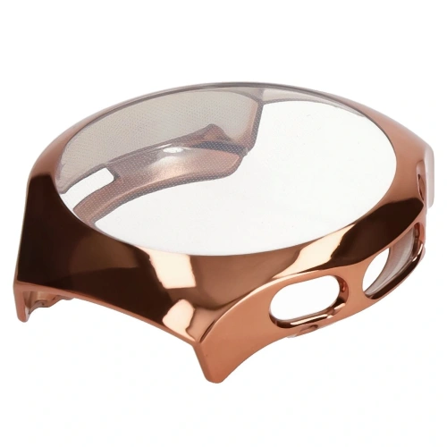 Etui z osłoną ekranu Bizon Case Watch Felipe do Huawei Watch 5 46mm różowozłote