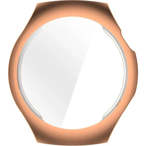 Etui z osłoną ekranu Bizon Case Watch Felipe do Huawei Watch 5 46mm różowozłote