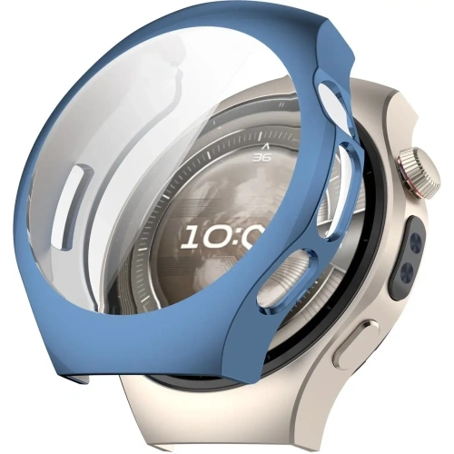 Etui z osłoną ekranu Bizon Case Watch Felipe do Huawei Watch 5 46mm niebieskie