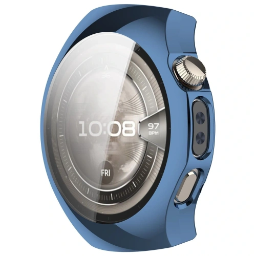 Etui z osłoną ekranu Bizon Case Watch Felipe do Huawei Watch 5 46mm niebieskie