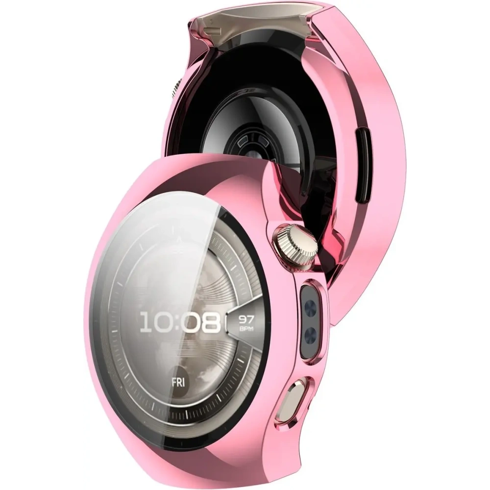 Hurtownia GSM - Etui z osłoną ekranu Bizon Case Watch Felipe do Huawei Watch 5 46mm różowe - BIZ9622 - {ean13} - Hurt