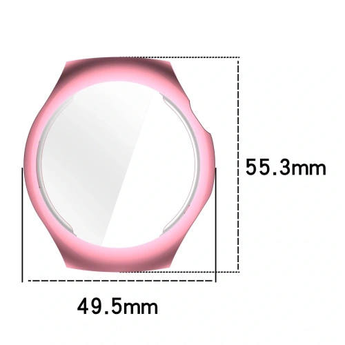 Etui z osłoną ekranu Bizon Case Watch Felipe do Huawei Watch 5 46mm różowe