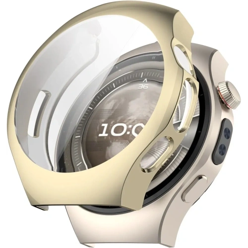 Etui z osłoną ekranu Bizon Case Watch Felipe do Huawei Watch 5 46mm złote
