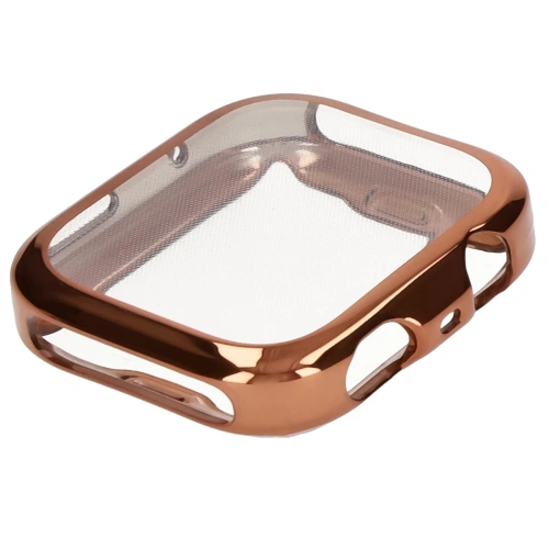 Etui z osłoną ekranu Bizon Case Watch Felipe do Huawei Watch Fit 4 Pro różowozłote