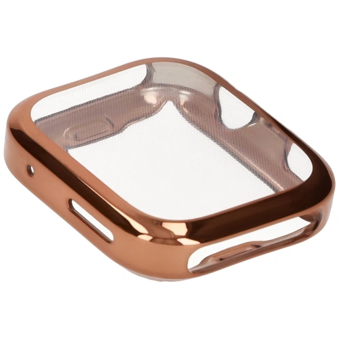 Etui z osłoną ekranu Bizon Case Watch Felipe do Huawei Watch Fit 4 Pro różowozłote